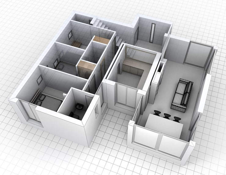 3d rendering apartment aerial vi elitehomeinterio.in